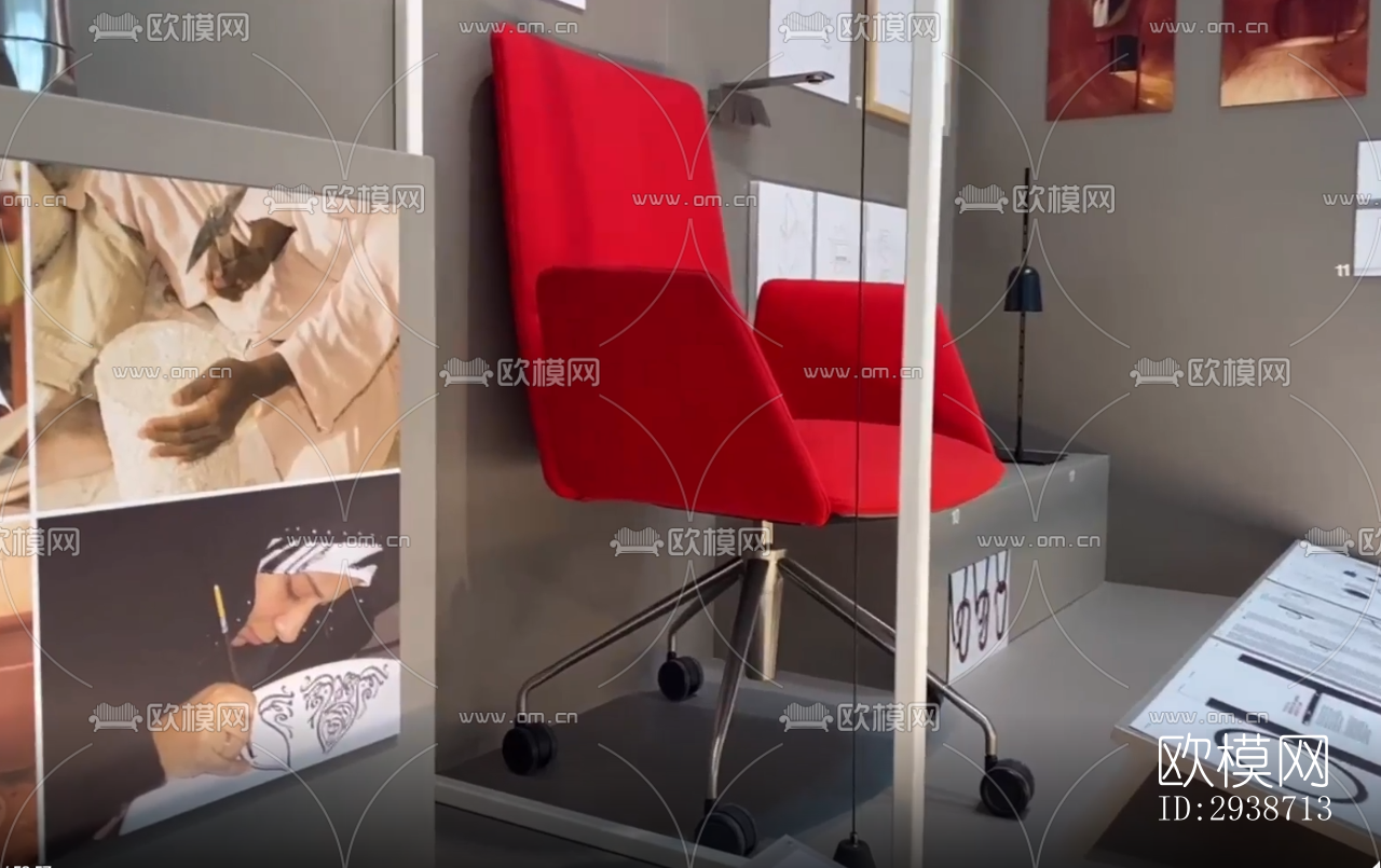 现代展览展厅效果图下载（渲染图12）