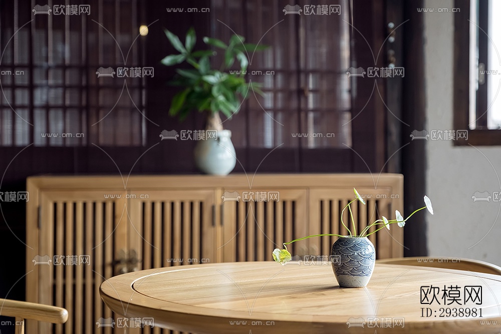 中式酒店民宿效果图下载（渲染图2）