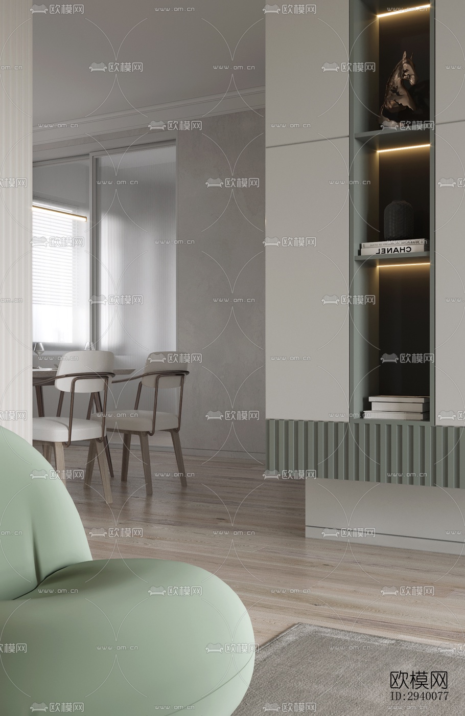 北欧平层效果图下载（渲染图11）