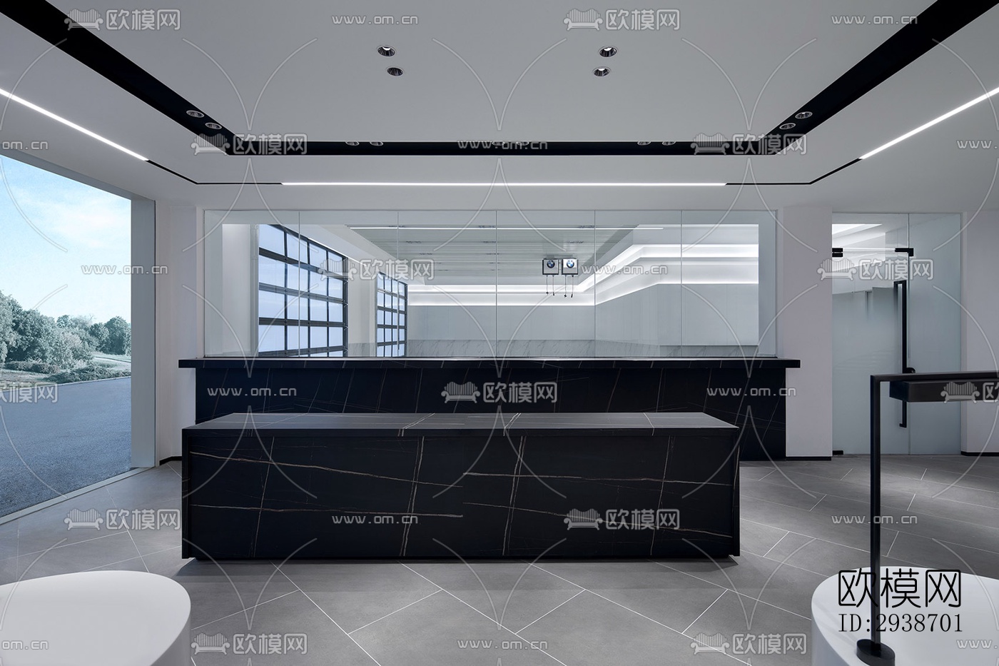 现代展览展厅效果图下载（渲染图3）