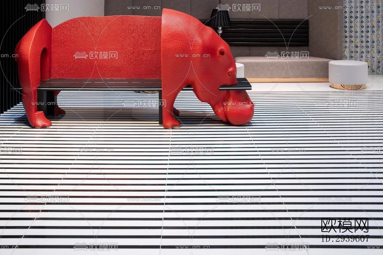 现代酒店民宿效果图下载（渲染图16）