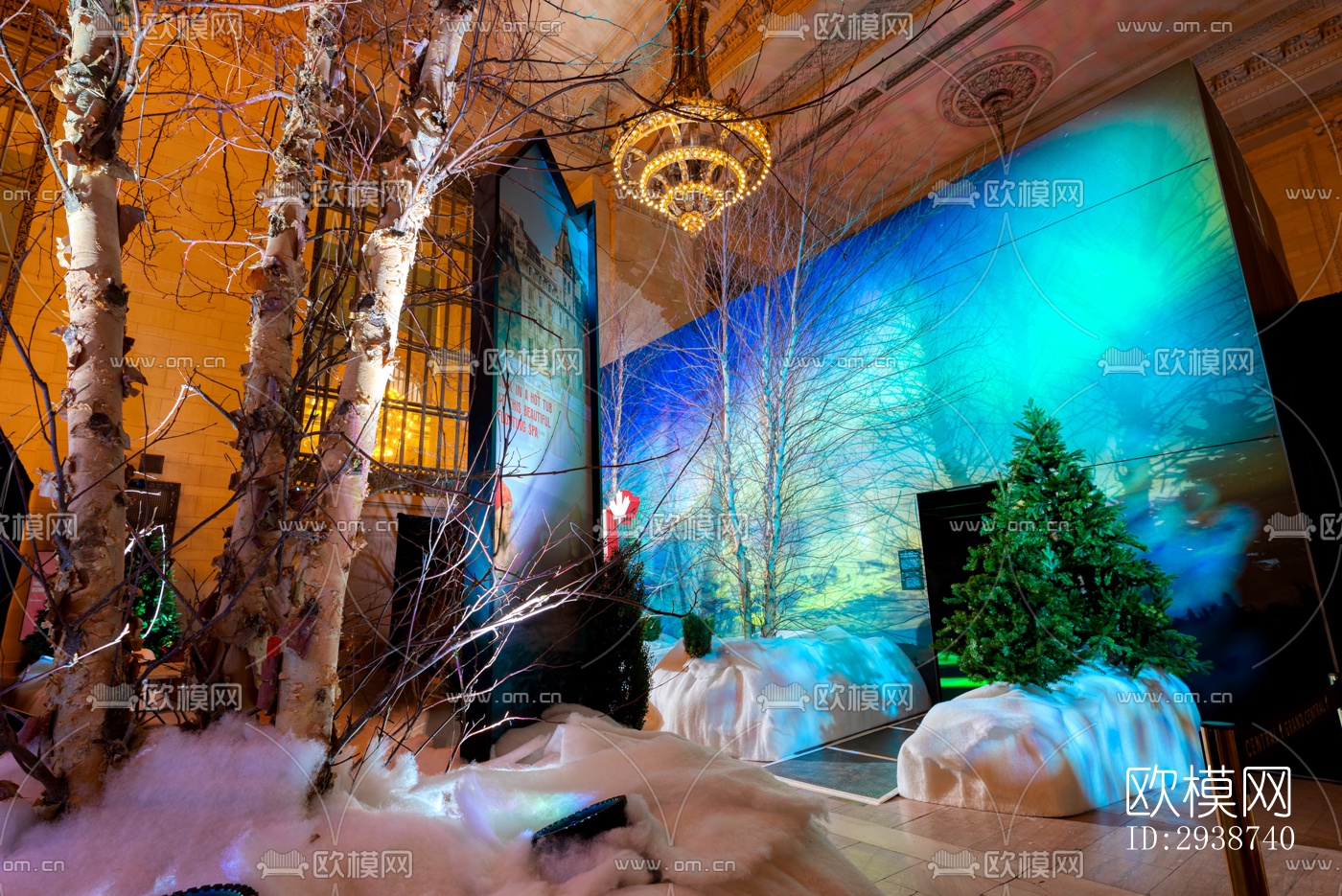 现代展览展厅效果图下载（渲染图11）