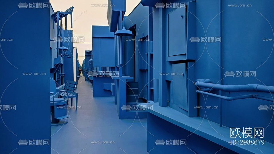 现代展览展厅效果图下载(渲染图2)