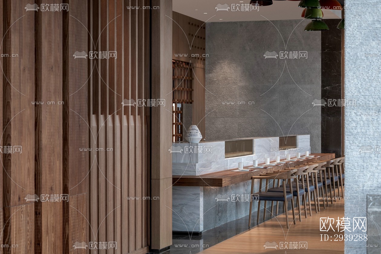 新中式酒店民宿效果图下载（渲染图7）