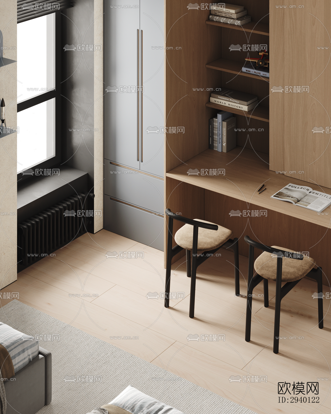 北欧平层效果图下载（渲染图11）