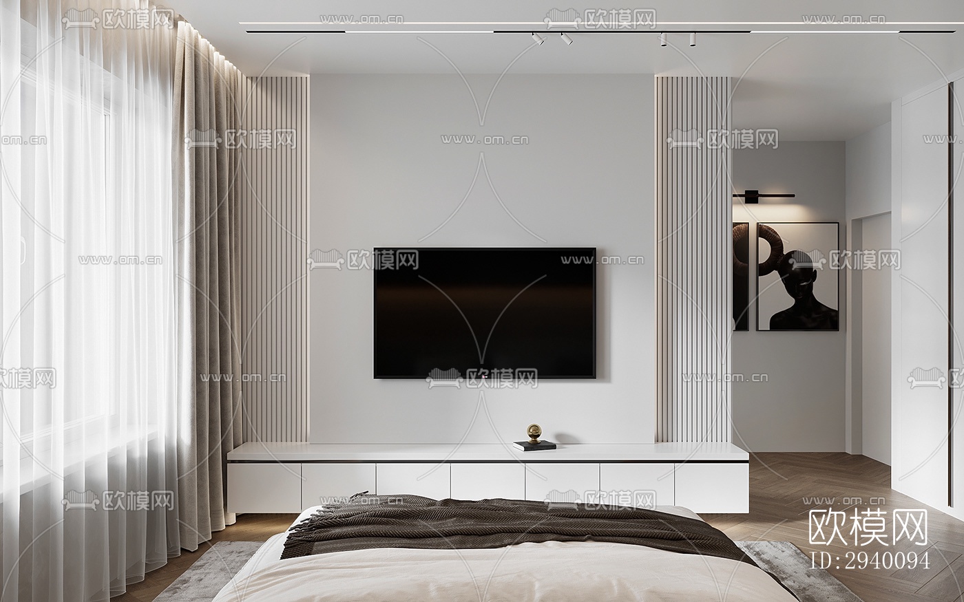 北欧平层效果图下载（渲染图4）