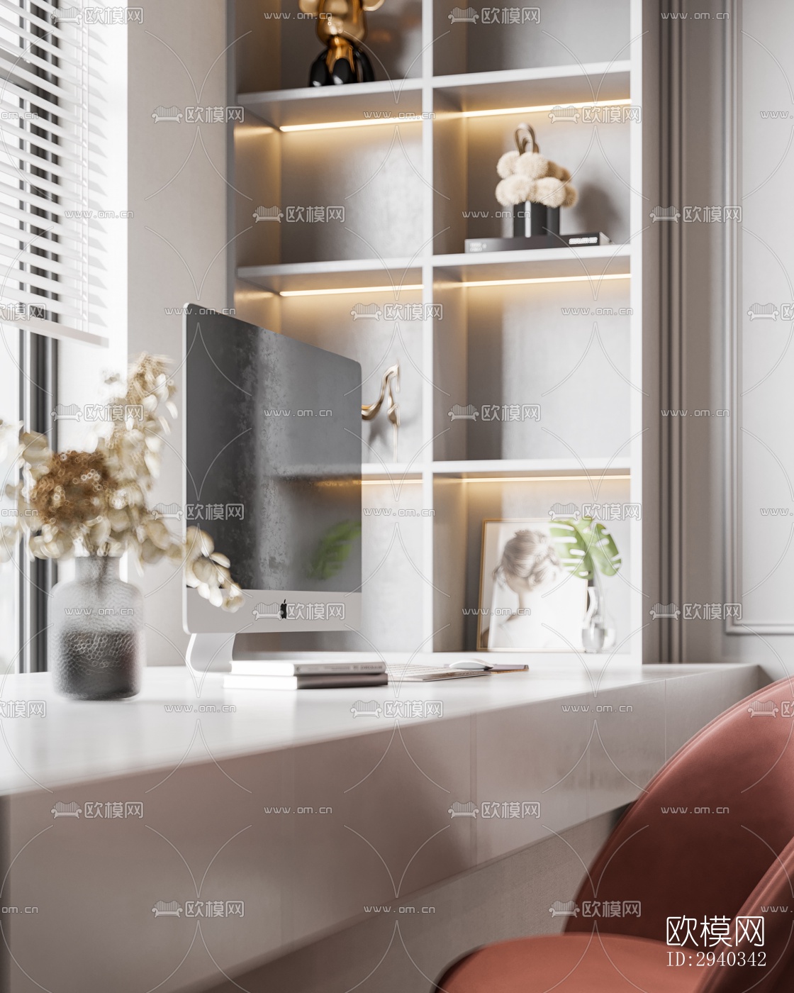 现代平层效果图下载（渲染图14）