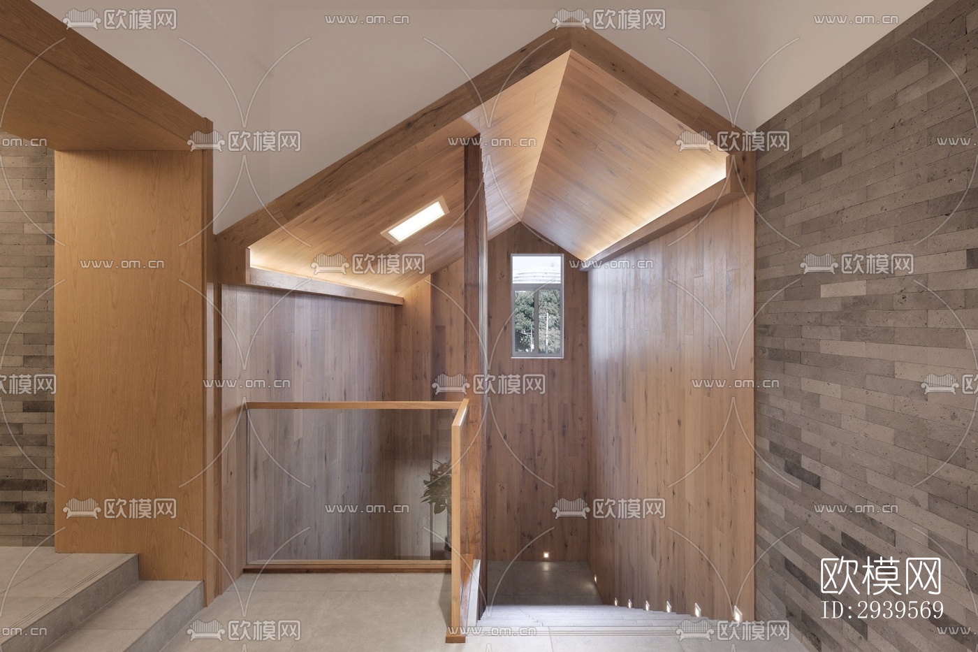 现代酒店民宿效果图下载（渲染图7）