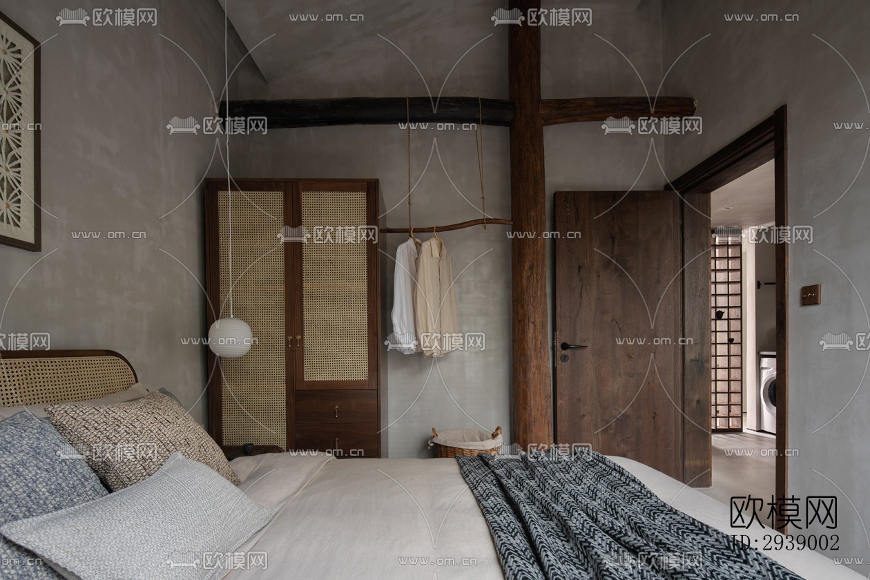 侘寂酒店民宿效果图下载（渲染图7）