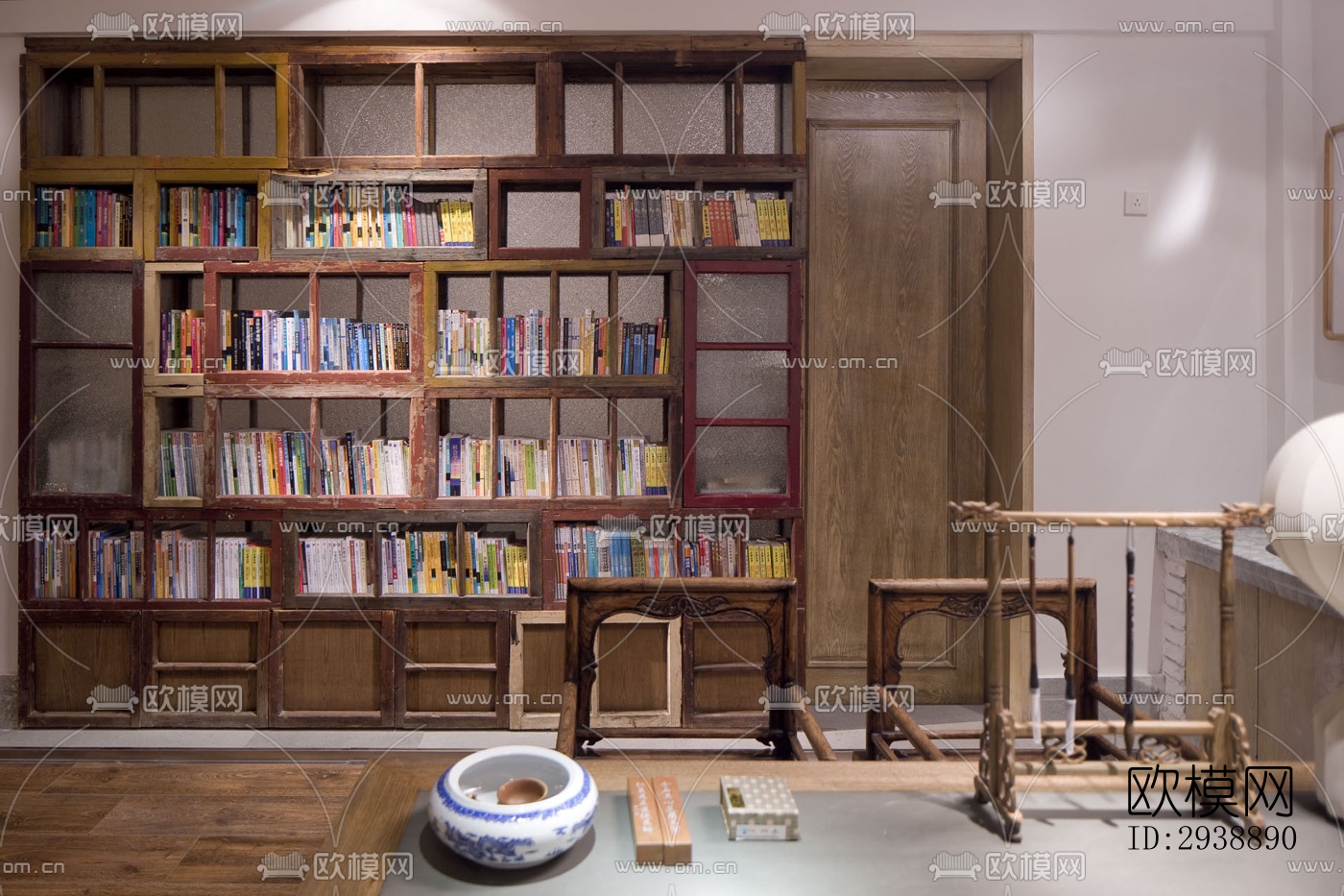 中式酒店民宿效果图下载（渲染图16）