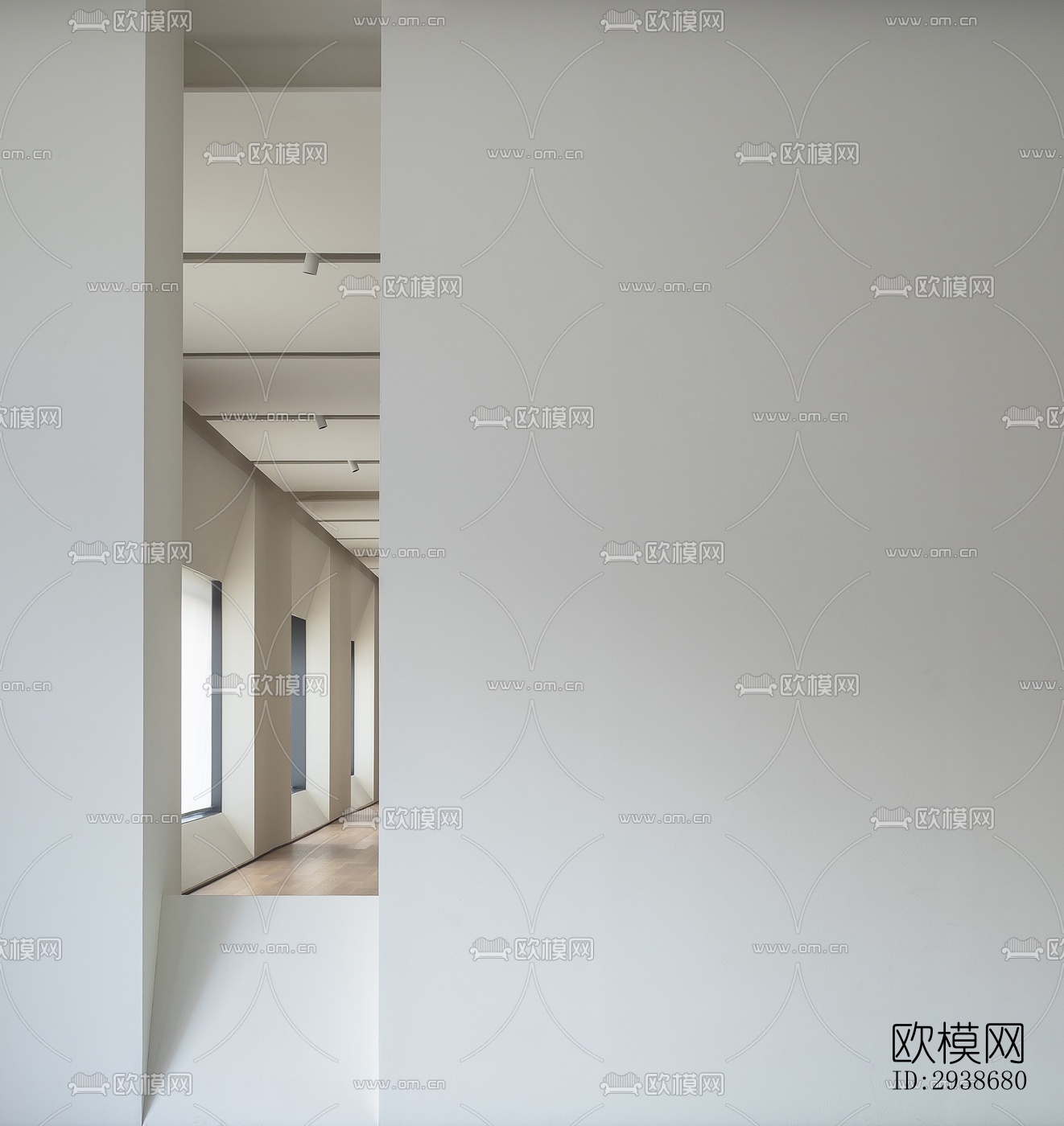 现代展览展厅效果图下载（渲染图15）