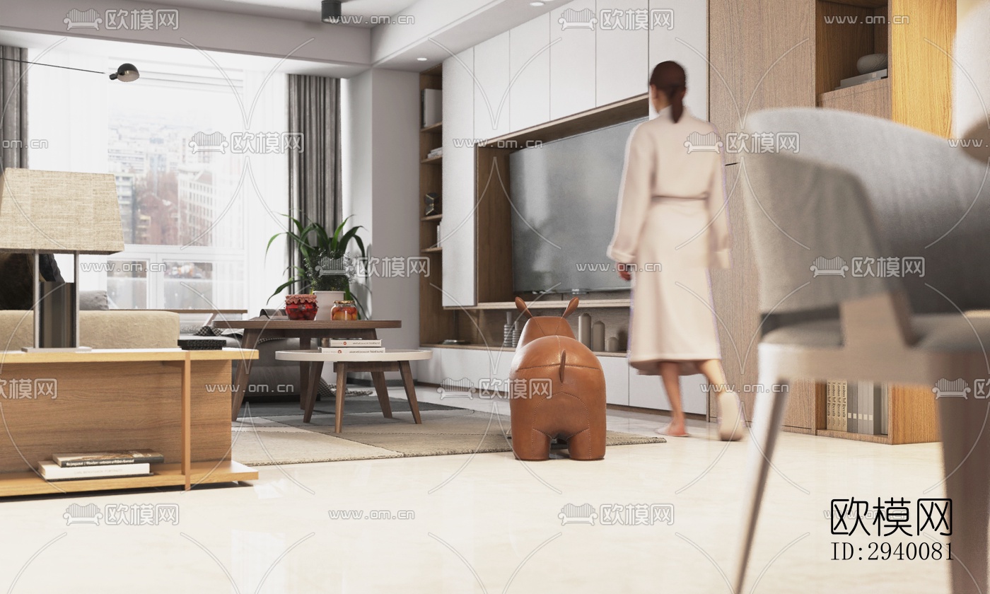 北欧平层效果图下载（渲染图8）