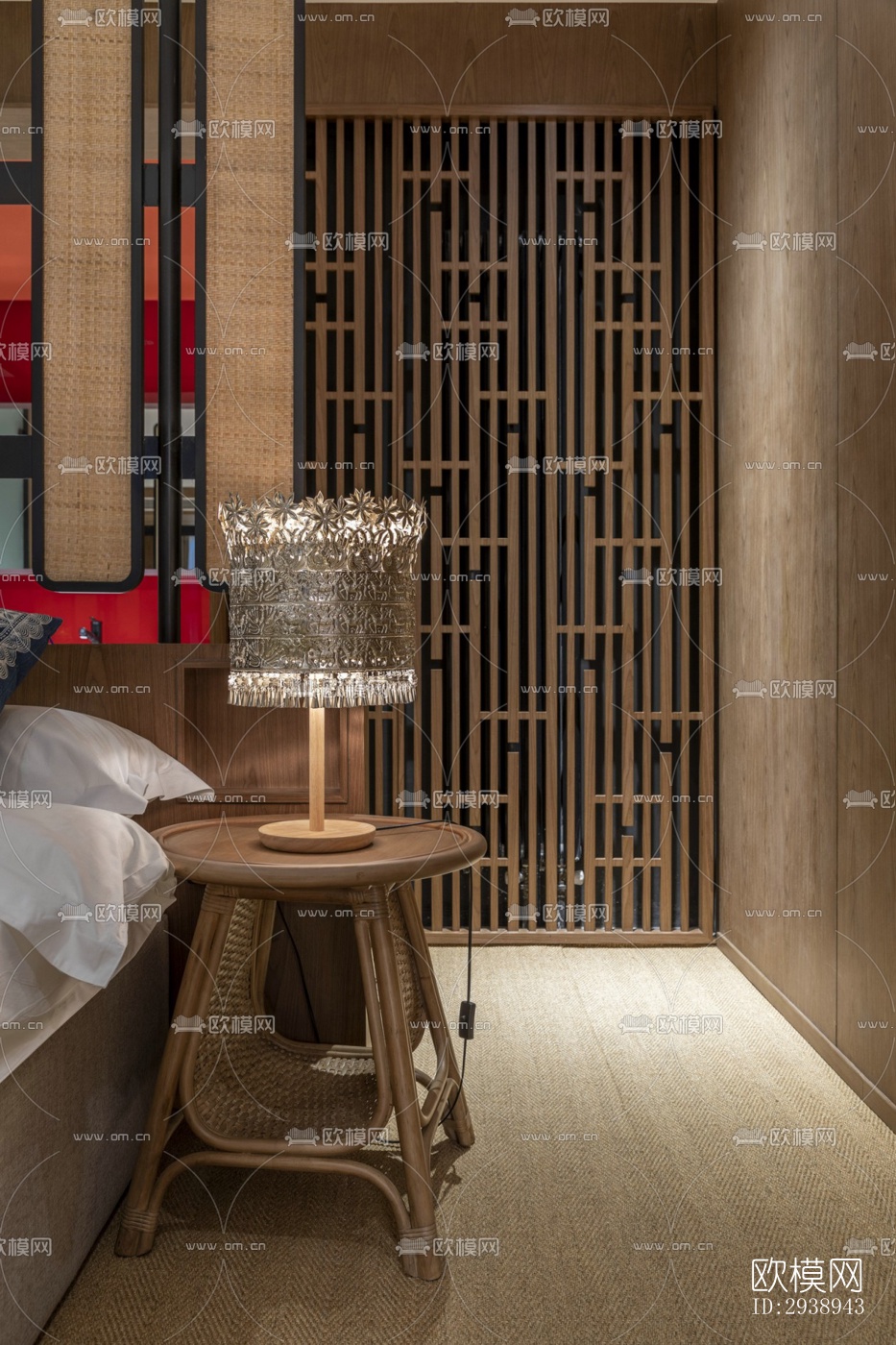 中式酒店民宿效果图下载（渲染图11）