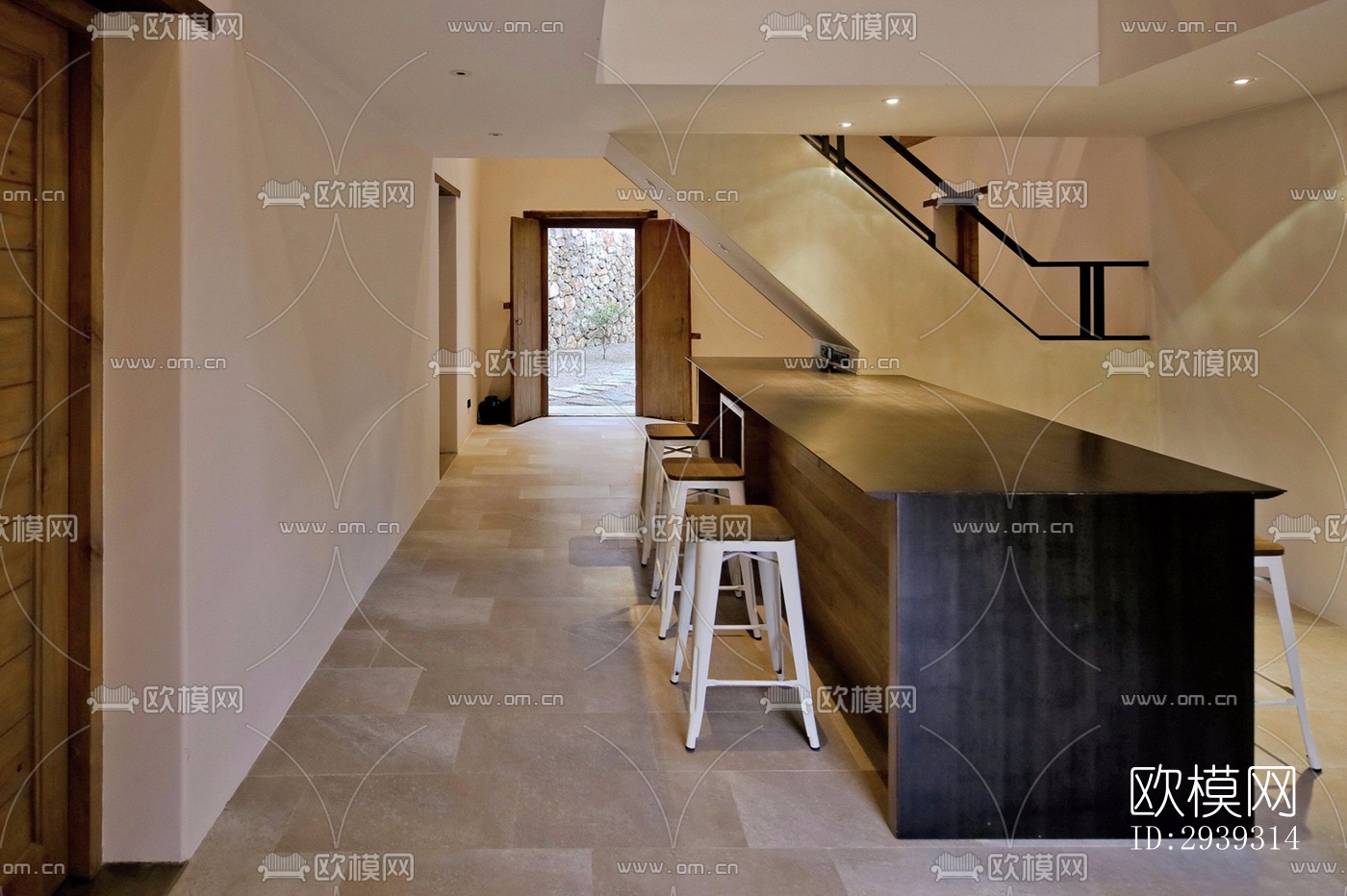 新中式酒店民宿效果图下载（渲染图10）