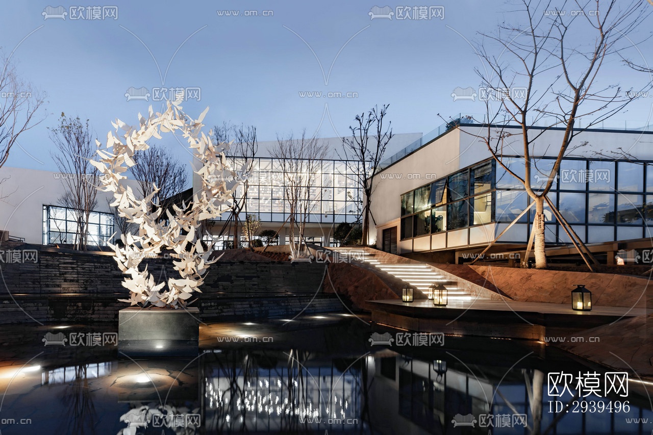 现代酒店民宿效果图下载（渲染图7）