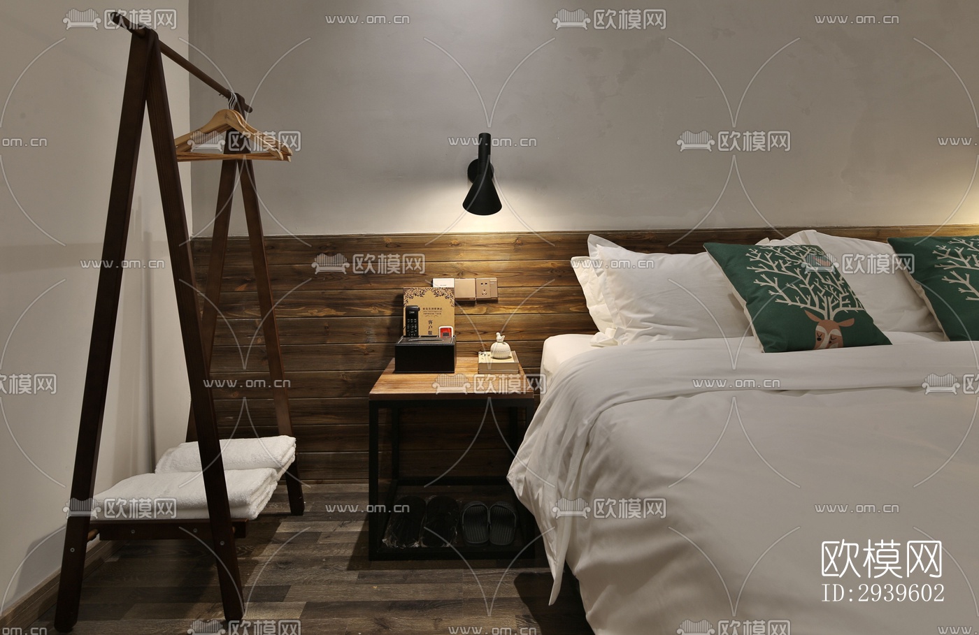 现代酒店民宿效果图下载（渲染图5）