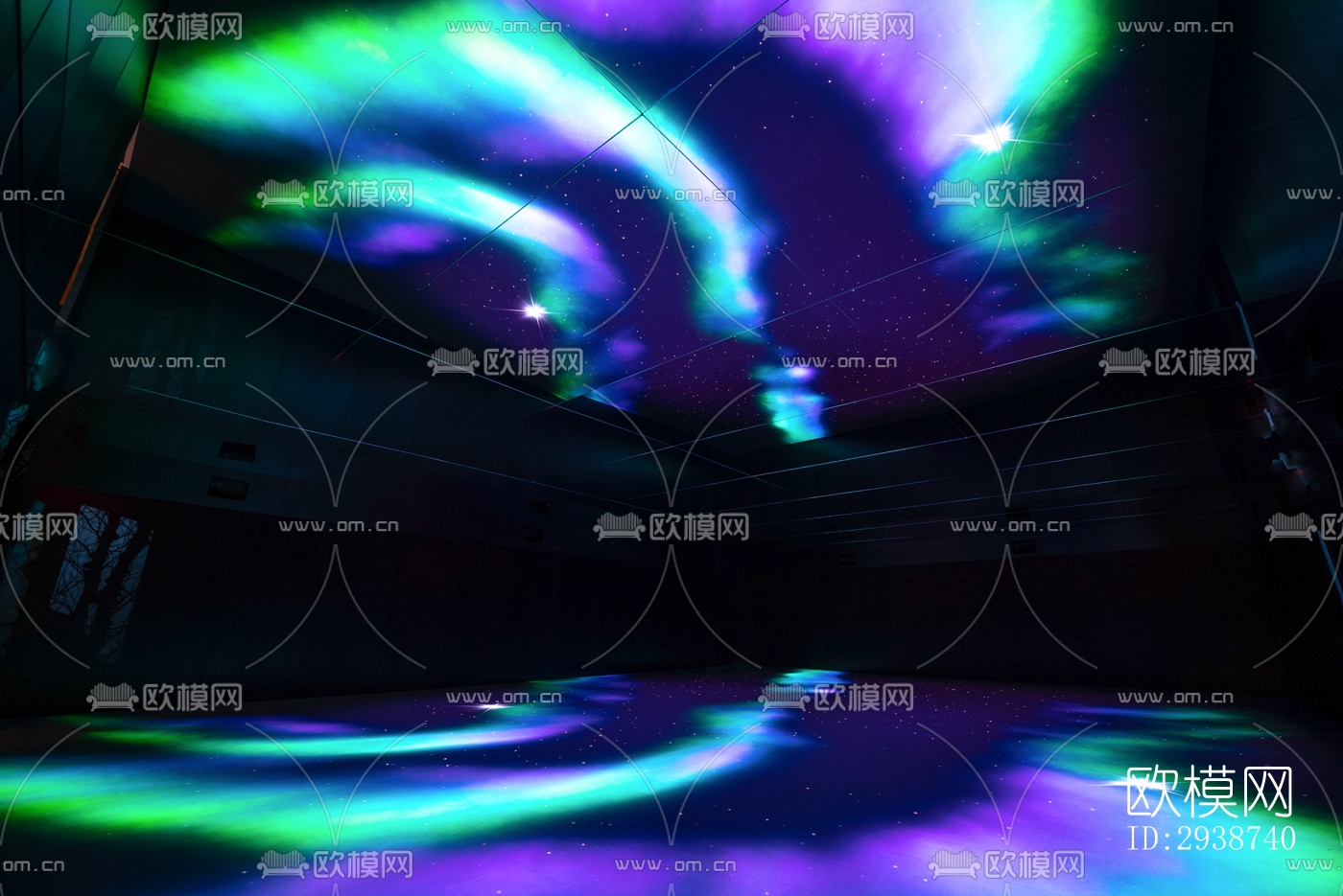 现代展览展厅效果图下载（渲染图16）