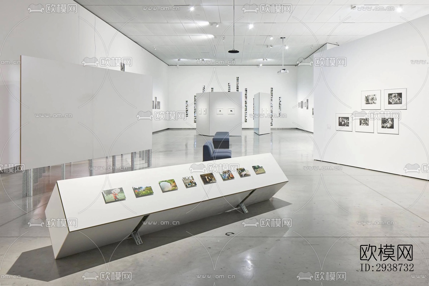 现代展览展厅效果图下载（渲染图7）