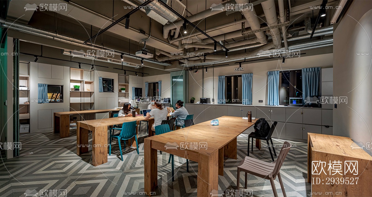 现代酒店民宿效果图下载（渲染图6）