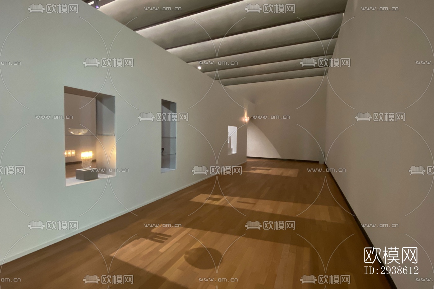 日式展览展厅效果图下载（渲染图12）