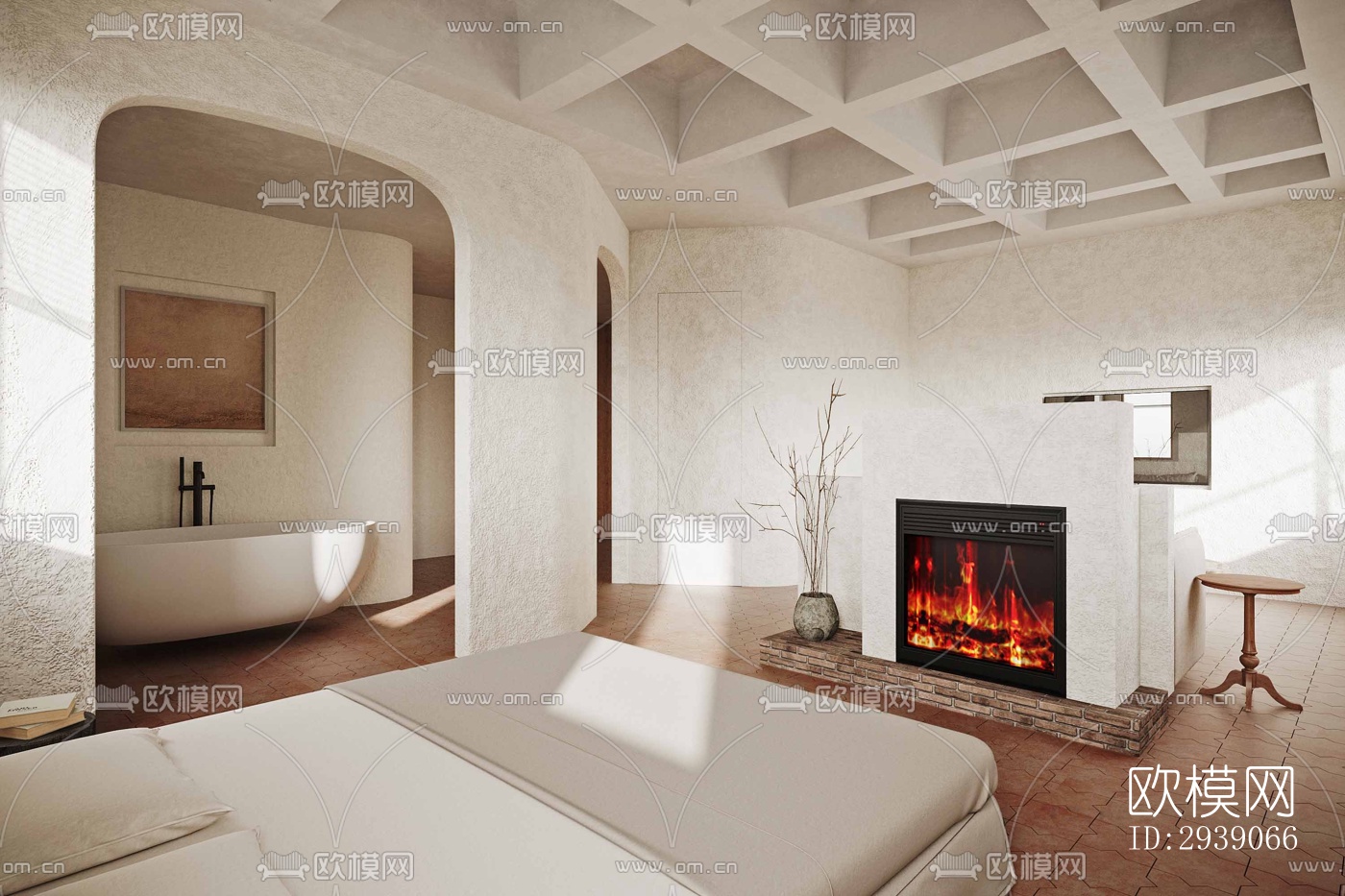 侘寂酒店民宿效果图下载（渲染图15）