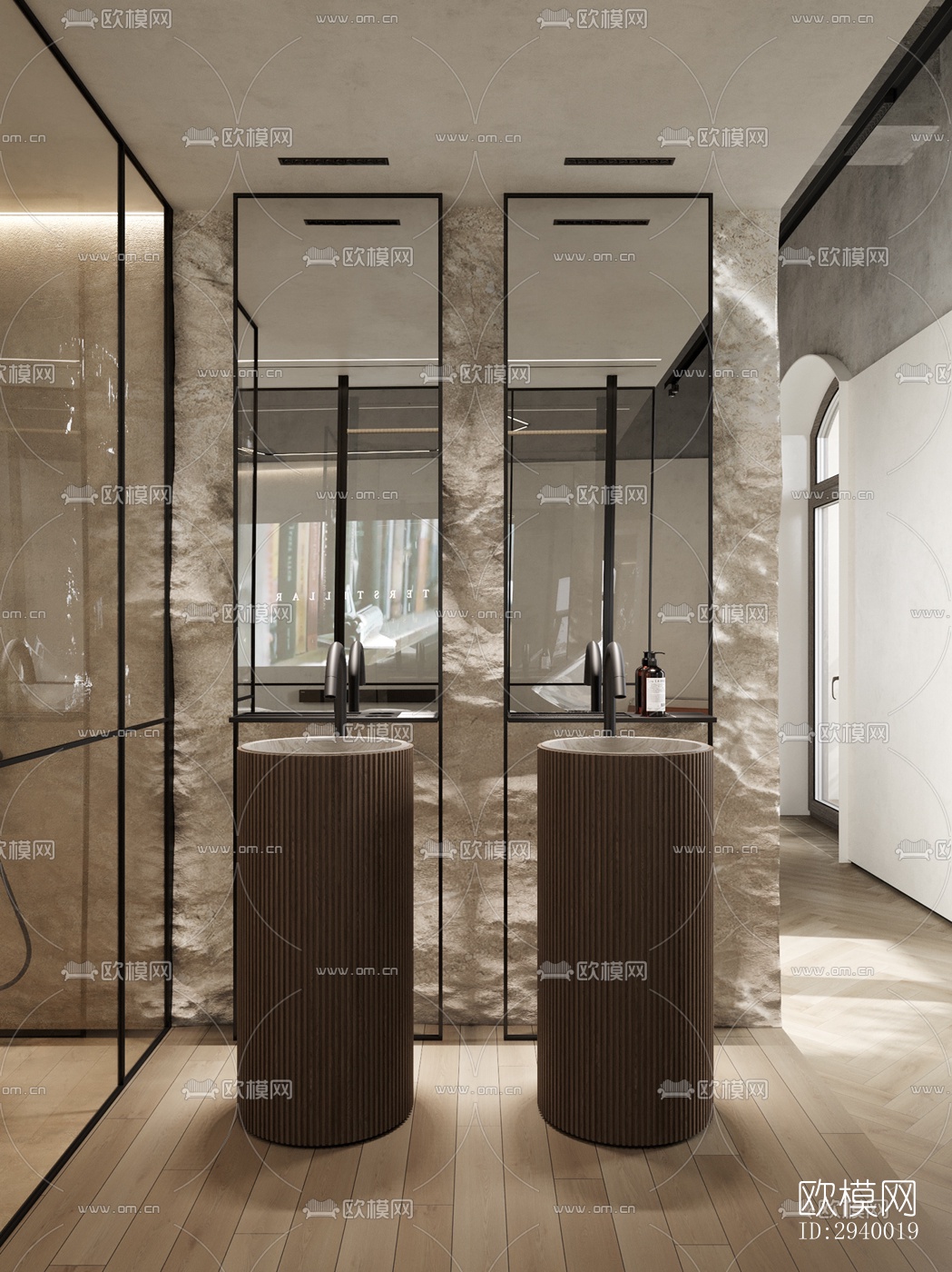 侘寂平层效果图下载（渲染图19）