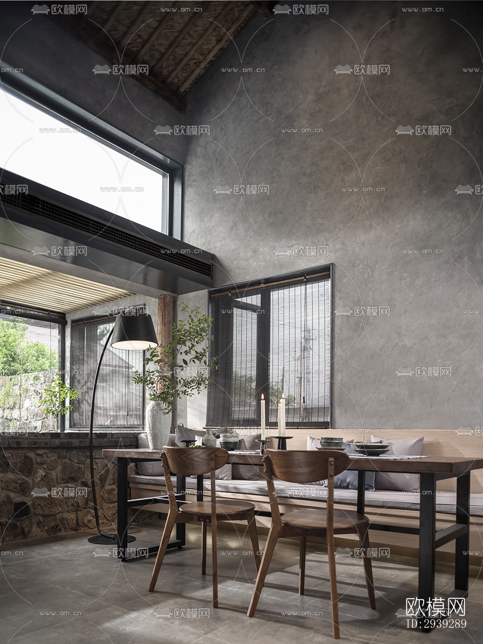 新中式酒店民宿效果图下载（渲染图9）