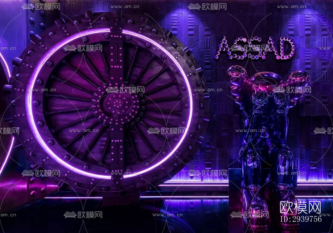 现代酒吧效果图下载（渲染图6）