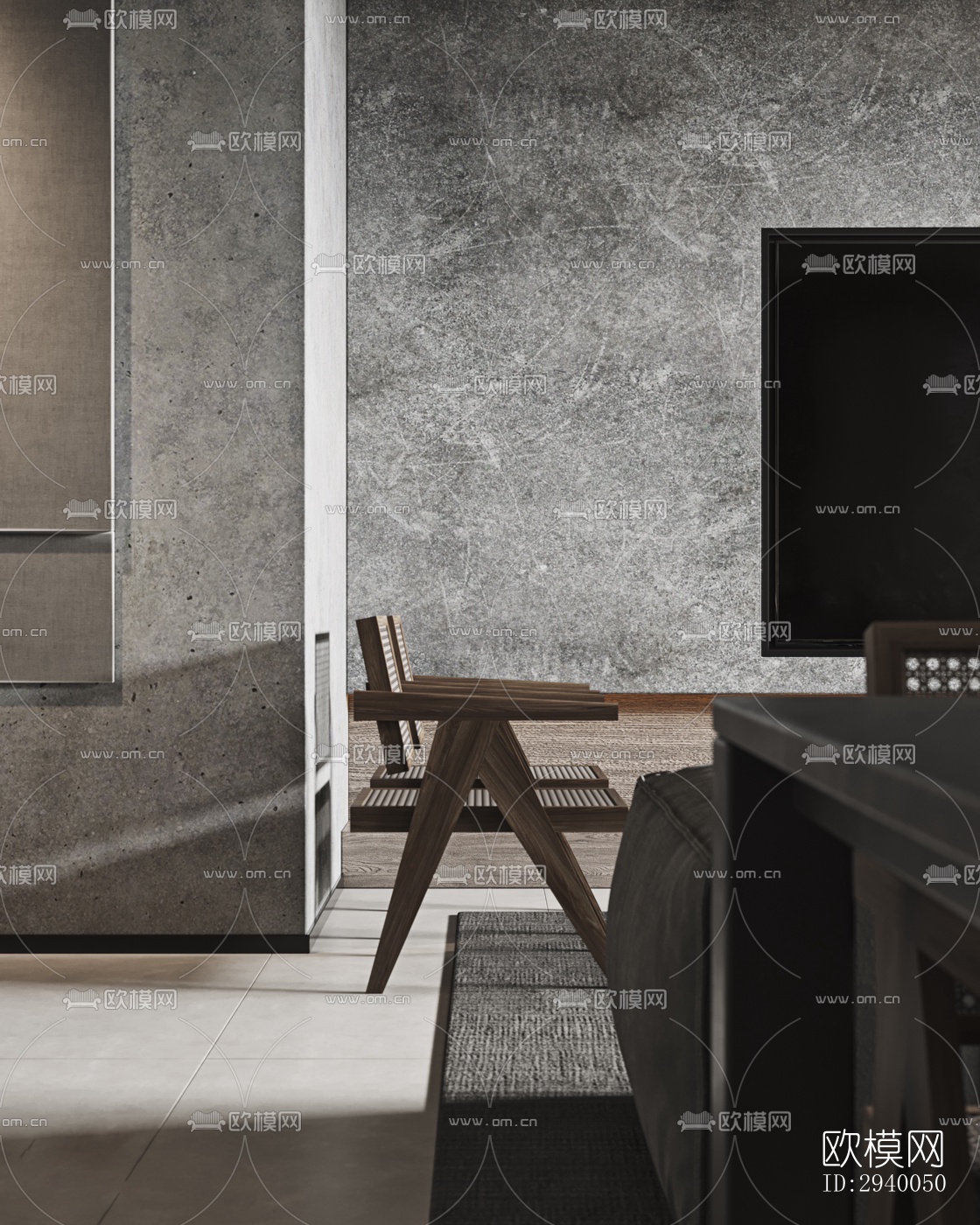 侘寂平层效果图下载（渲染图15）