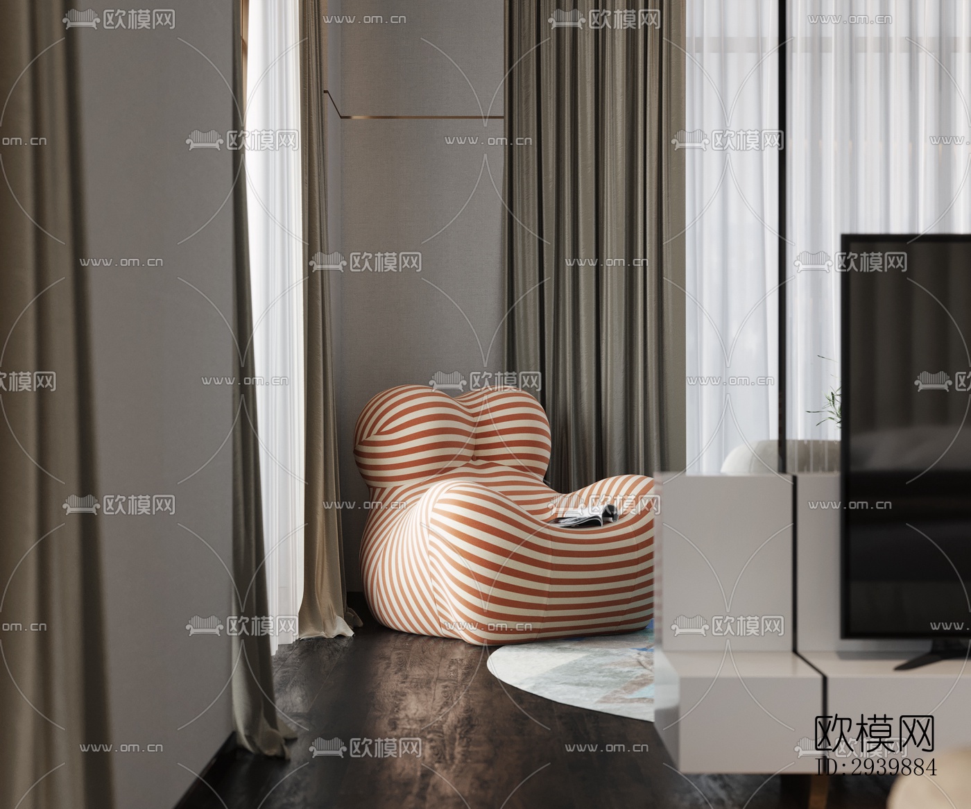 现代别墅效果图下载（渲染图15）