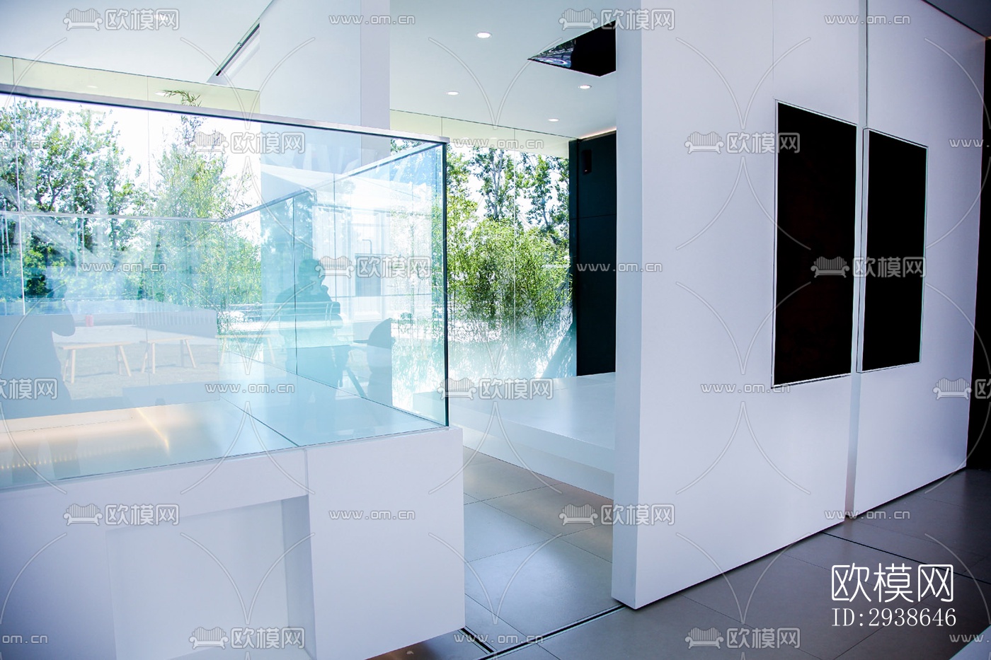 现代展览展厅效果图下载（渲染图4）