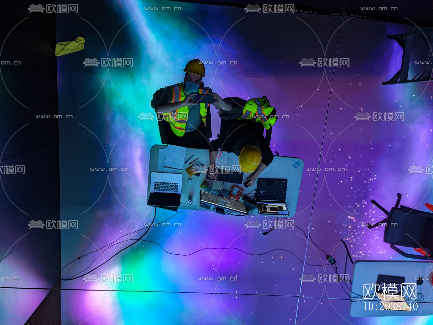 现代展览展厅效果图下载（渲染图8）