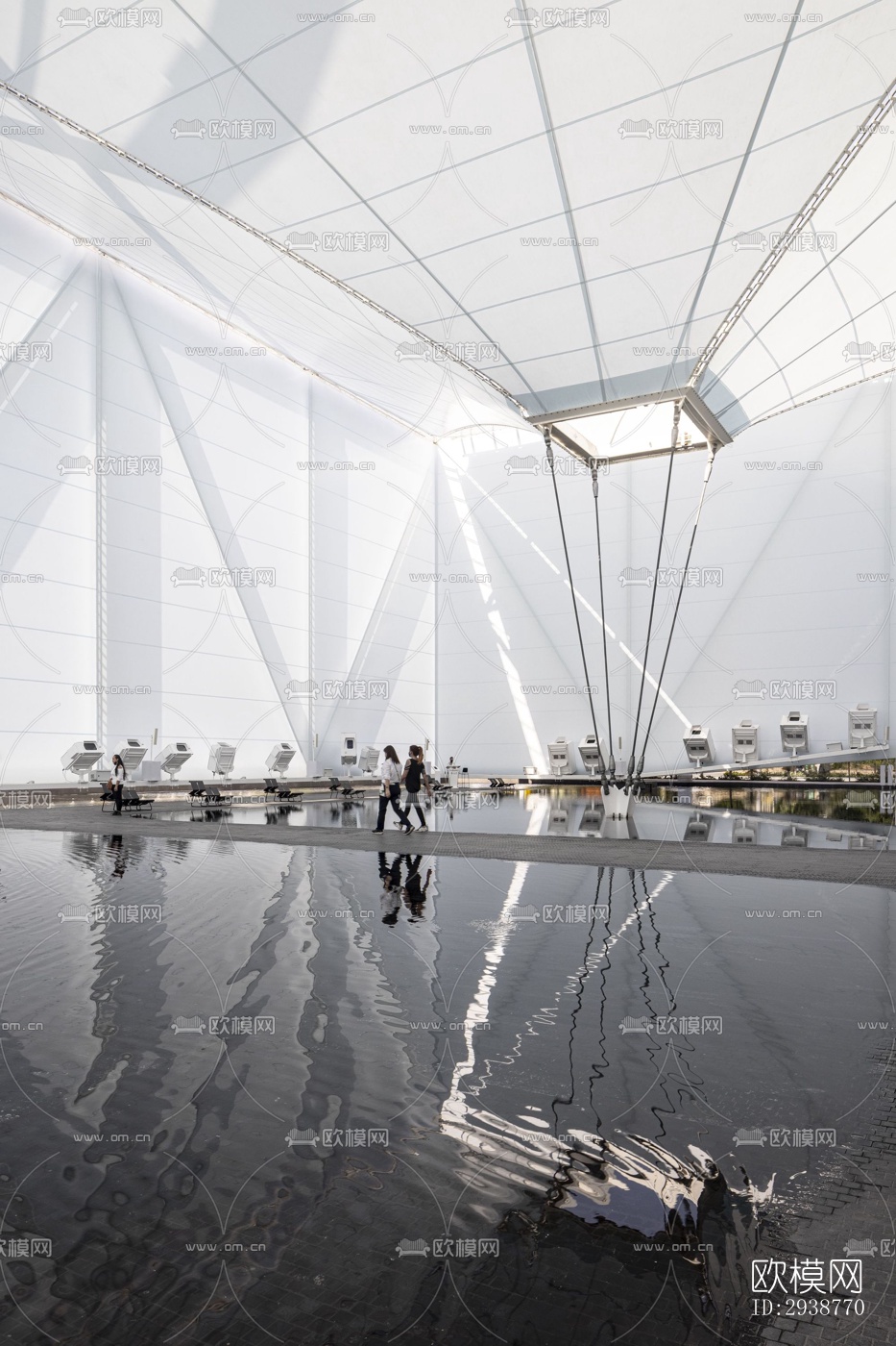 现代展览展厅效果图下载（渲染图16）