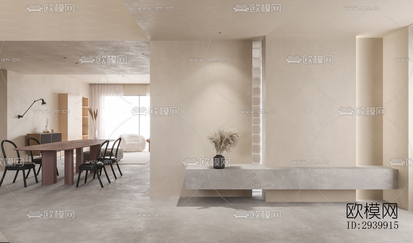 侘寂复式效果图下载（渲染图2）