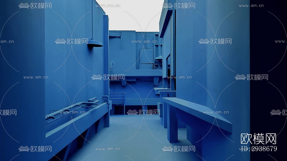 现代展览展厅效果图下载(渲染图4)
