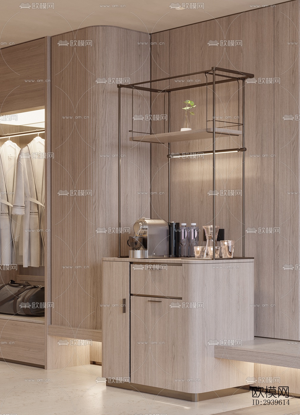 现代酒店民宿效果图下载（渲染图10）