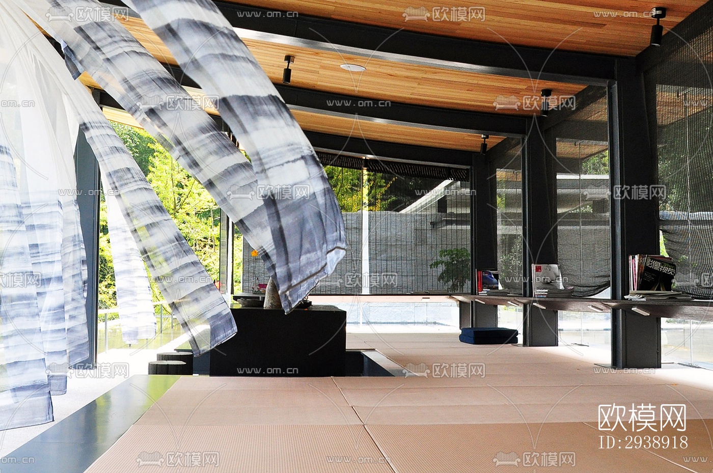 中式酒店民宿效果图下载（渲染图4）