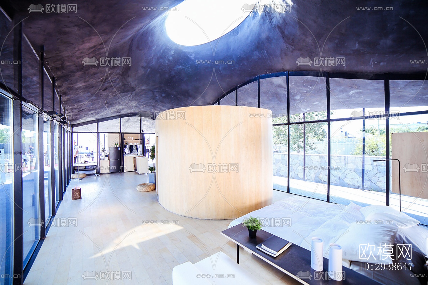 现代展览展厅效果图下载（渲染图18）