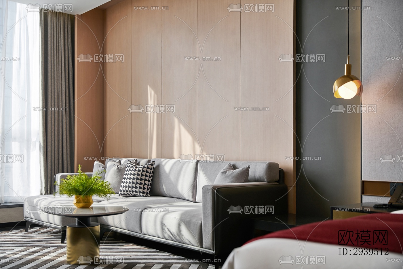 现代酒店民宿效果图下载（渲染图10）