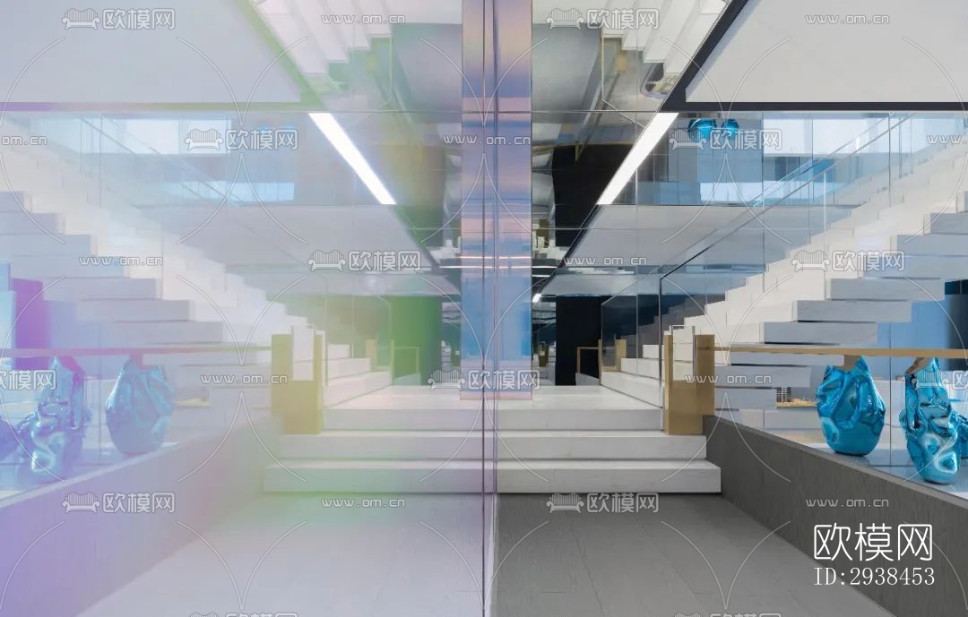 现代售楼处效果图下载（渲染图2）