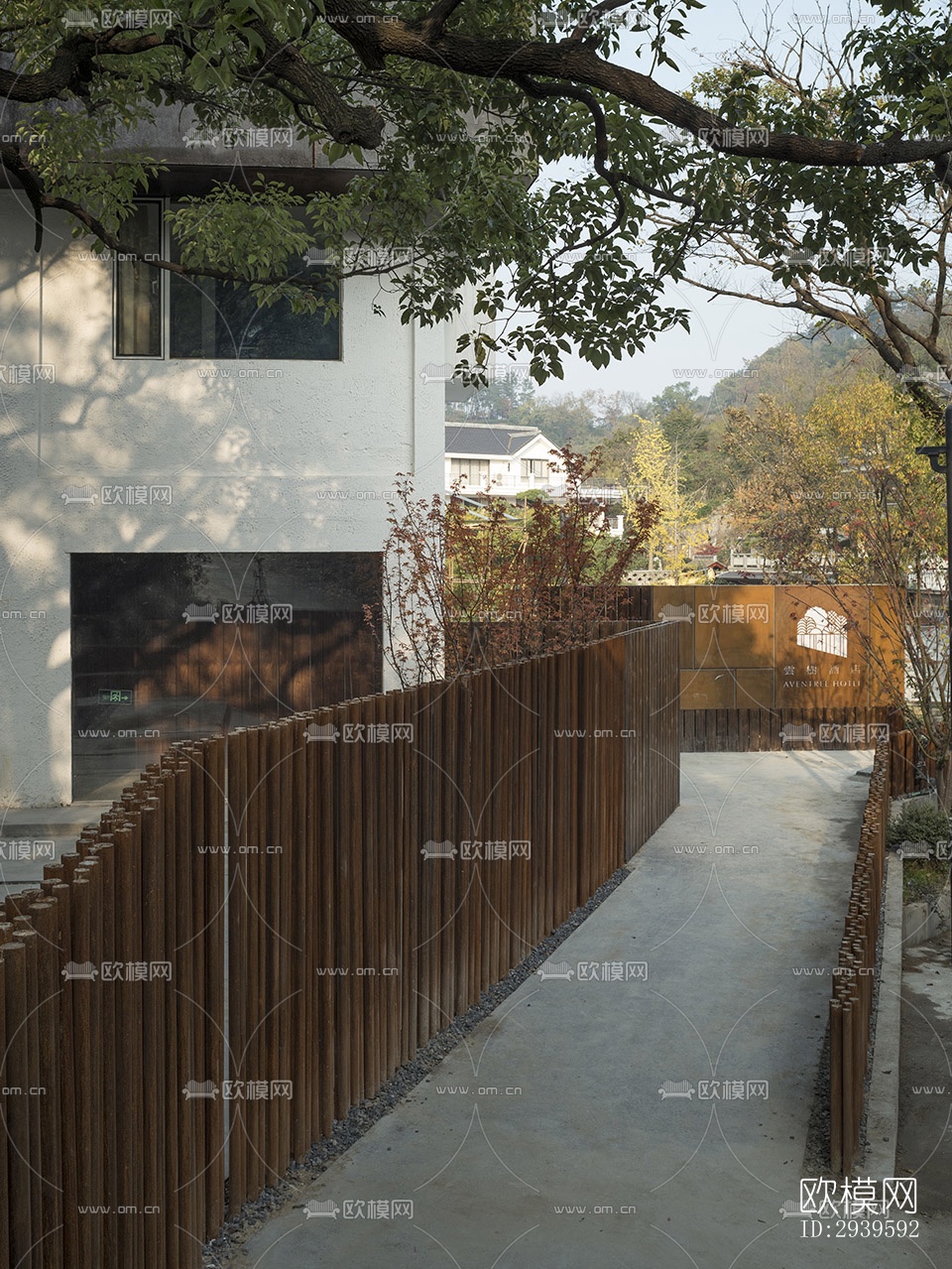 现代酒店民宿效果图下载（渲染图19）