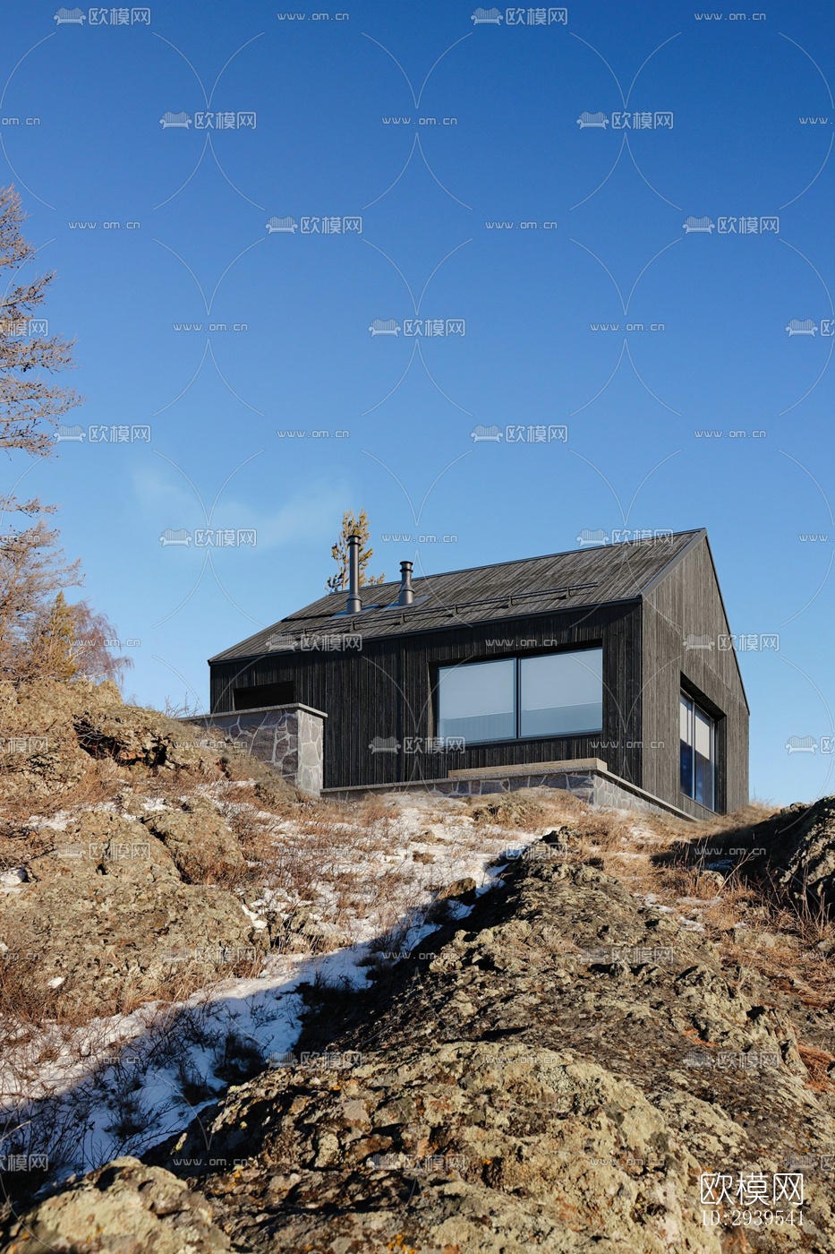 现代酒店民宿效果图下载（渲染图15）