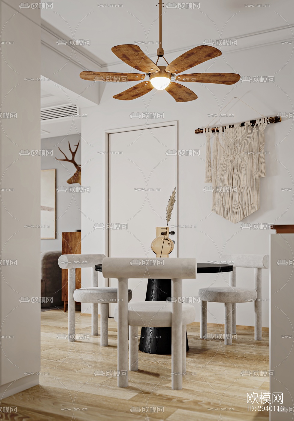 北欧平层效果图下载（渲染图3）