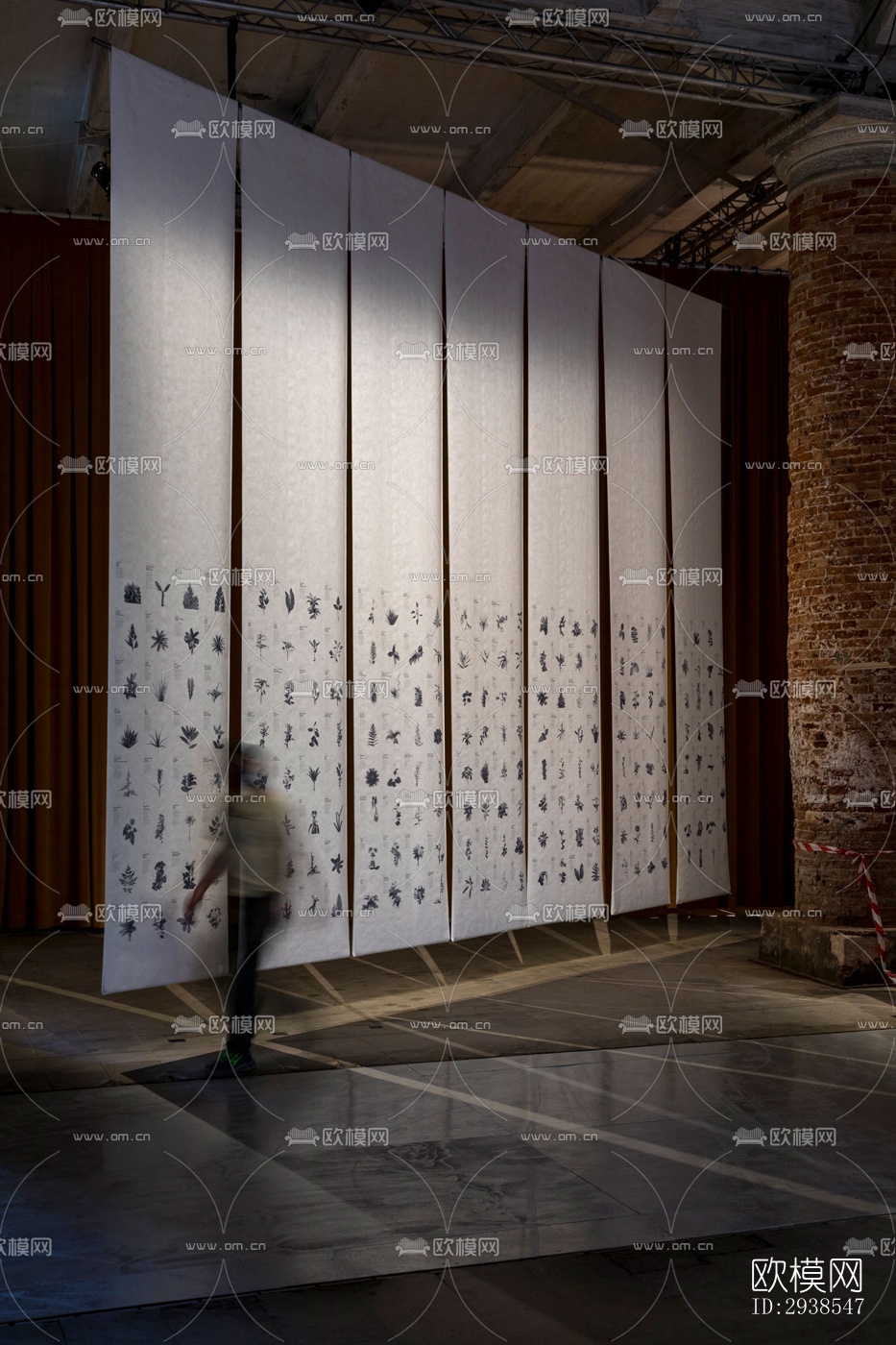 工业风展览展厅效果图下载（渲染图14）