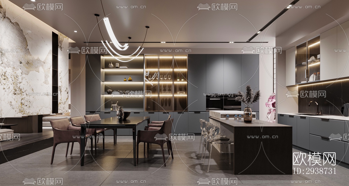 现代展览展厅效果图下载（渲染图9）