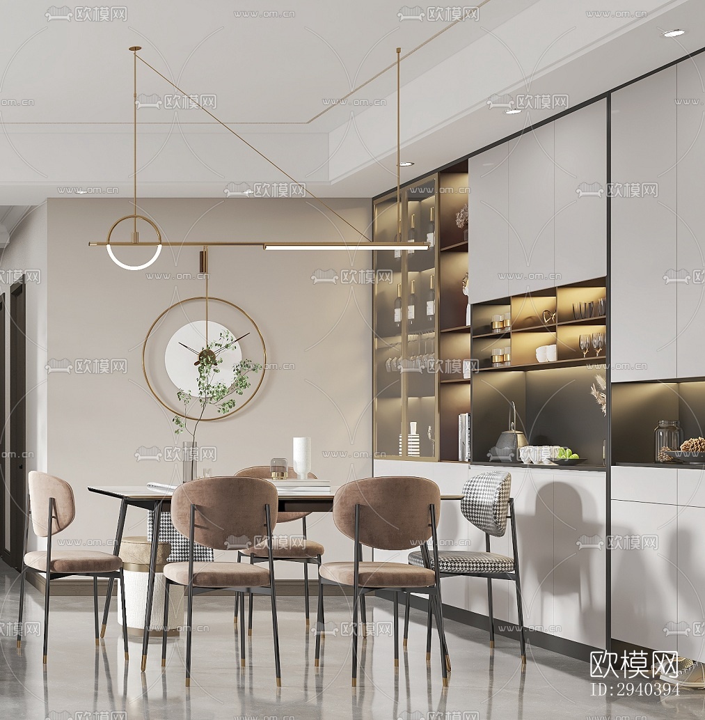 现代平层效果图下载（渲染图6）