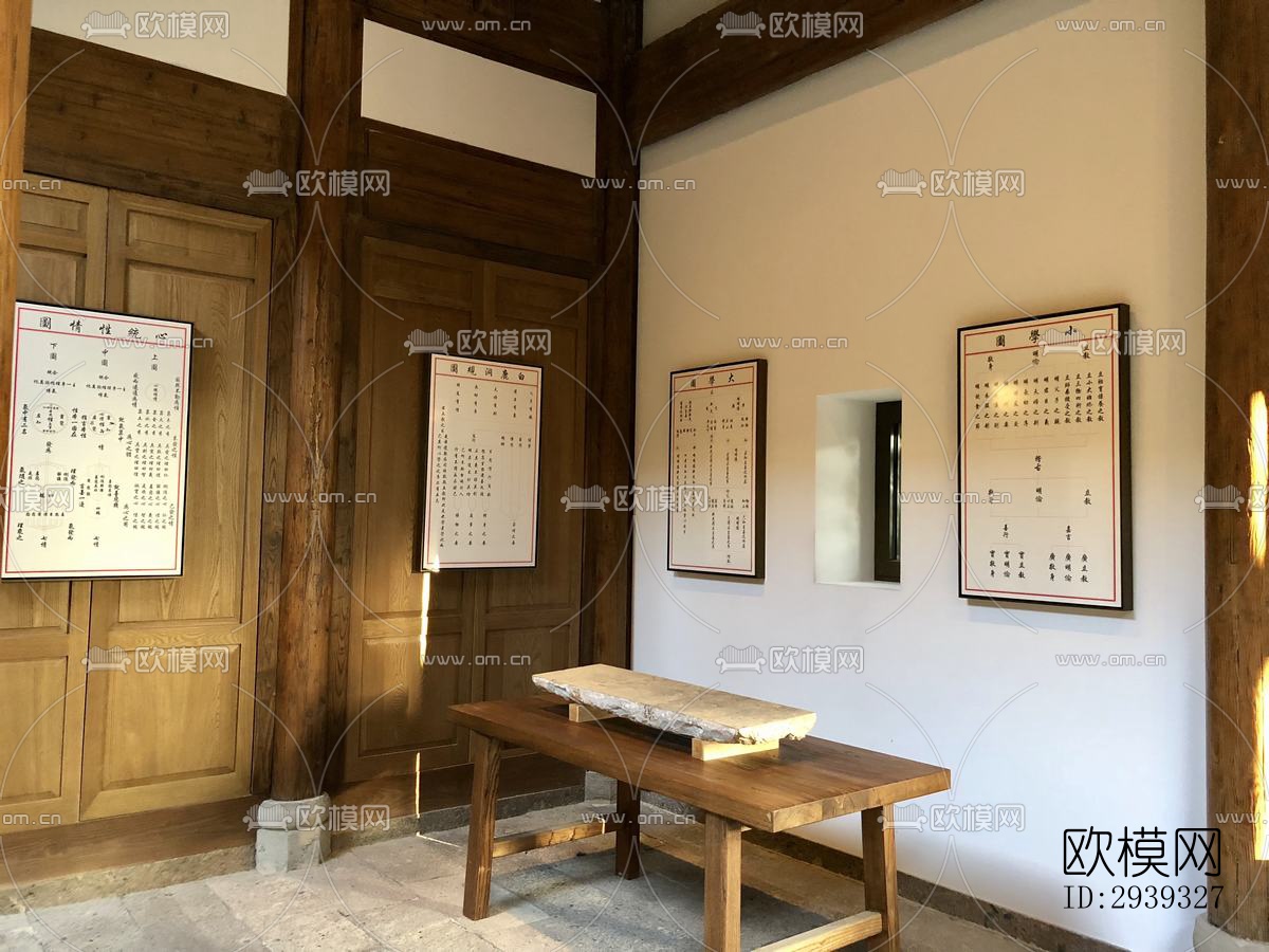 新中式酒店民宿效果图下载（渲染图14）