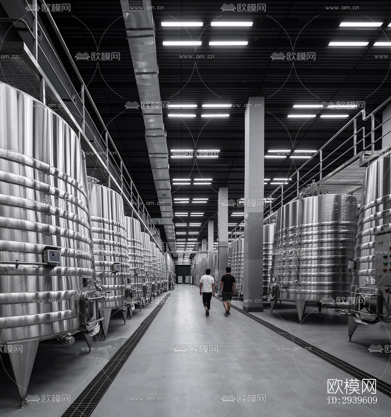 现代酒店民宿效果图下载（渲染图15）