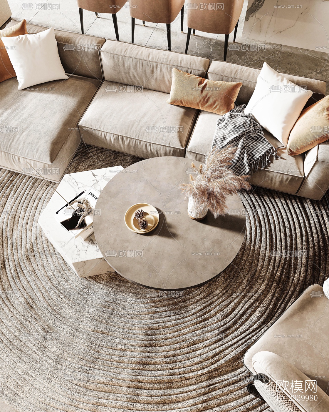 现代复式效果图下载（渲染图5）