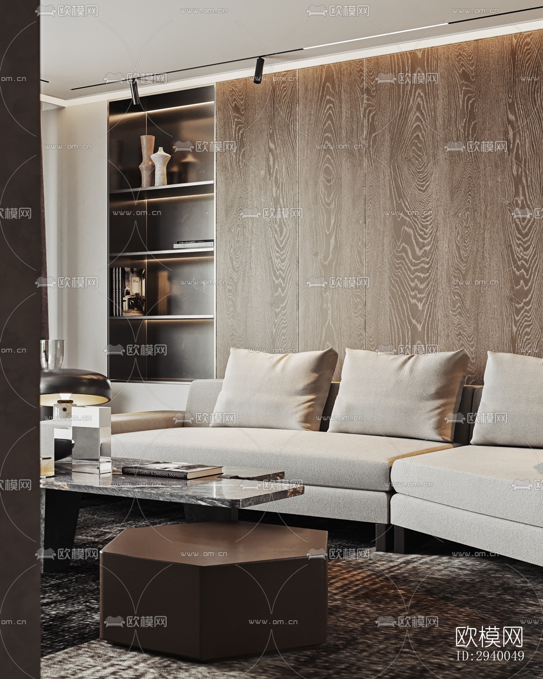 侘寂平层效果图下载（渲染图13）